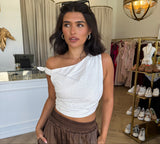 Azariah Off Shoulder Tie Top - Runaway The Label