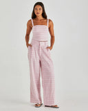 Lea Crop Top Pink Stripe - Sass