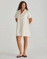 Vale Scalloped Denim Dress - Sass