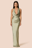 Penelope Drape Gown Thyme - Nookie
