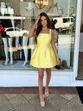 Darla Mini Dress Yellow - Amy Taylor