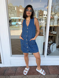 Sabine Denim Vest Dress - Sass