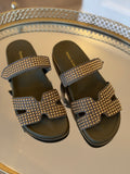 Thuy Khaki Leather Shoes - Django & Juliette l