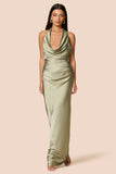 Penelope Drape Gown Thyme - Nookie
