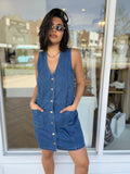 Sabine Denim Vest Dress - Sass