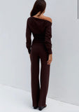 Heather knit Pants- Runaway The Label