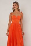 Whitney Dress Tangerine - Elle Zeitoune