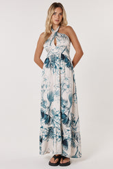 Solstice Palms Halter Dress - Fate & Becker