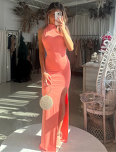 Sapphire Halter Gown - Amy Taylor