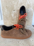 Nelsy Choc Suede/Leather Shoes - Mollini