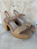 Kondry Natural Raffia/Leather Shoes - Django & Juliette