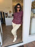 Quinn Boucle Bomber Knit - Fate & Becker