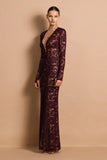 Delphine long Sleeve Lace Gown - Nookie