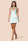Sabine Satin Mini Dress Mint - Nookie