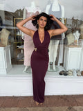 Portia Halter Maxi Wine - Nookie