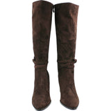 Amirie Choc Suede Knee High Boots - Django & Juliette