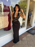 Lennox Halter Maxi Black - Nookie