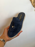 Lizzo Suede Shoes Navy - Django & Juliette
