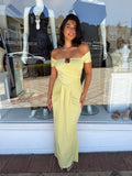 Heidi Dress Lime - Elle Zeitoune
