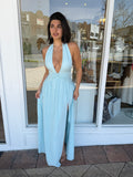 Desiree Halter Gown Sky - Nookie