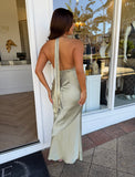 Penelope Drape Gown Thyme - Nookie