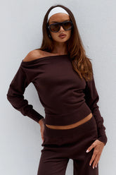 Heather off shoulder knit - Runaway The Label