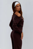 Heather off shoulder knit - Runaway The Label