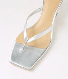 Tidbit Silver Leather Sandals - Mollini