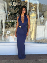 Portia Halter Maxi Navy - Nookie