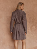 Mel Stripe Shirt Dress - Sass