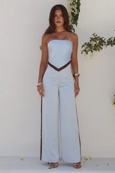 Turner Pants Sky Blue/ Chocolate - Runaway The Label