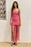 Toki Strapless Fringe Mini Dress - Runaway