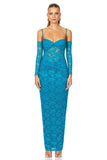 Lene Lace Maxi Teal - Nookie