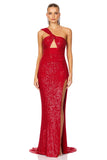 Therese Sequin Gown Red - Nookie