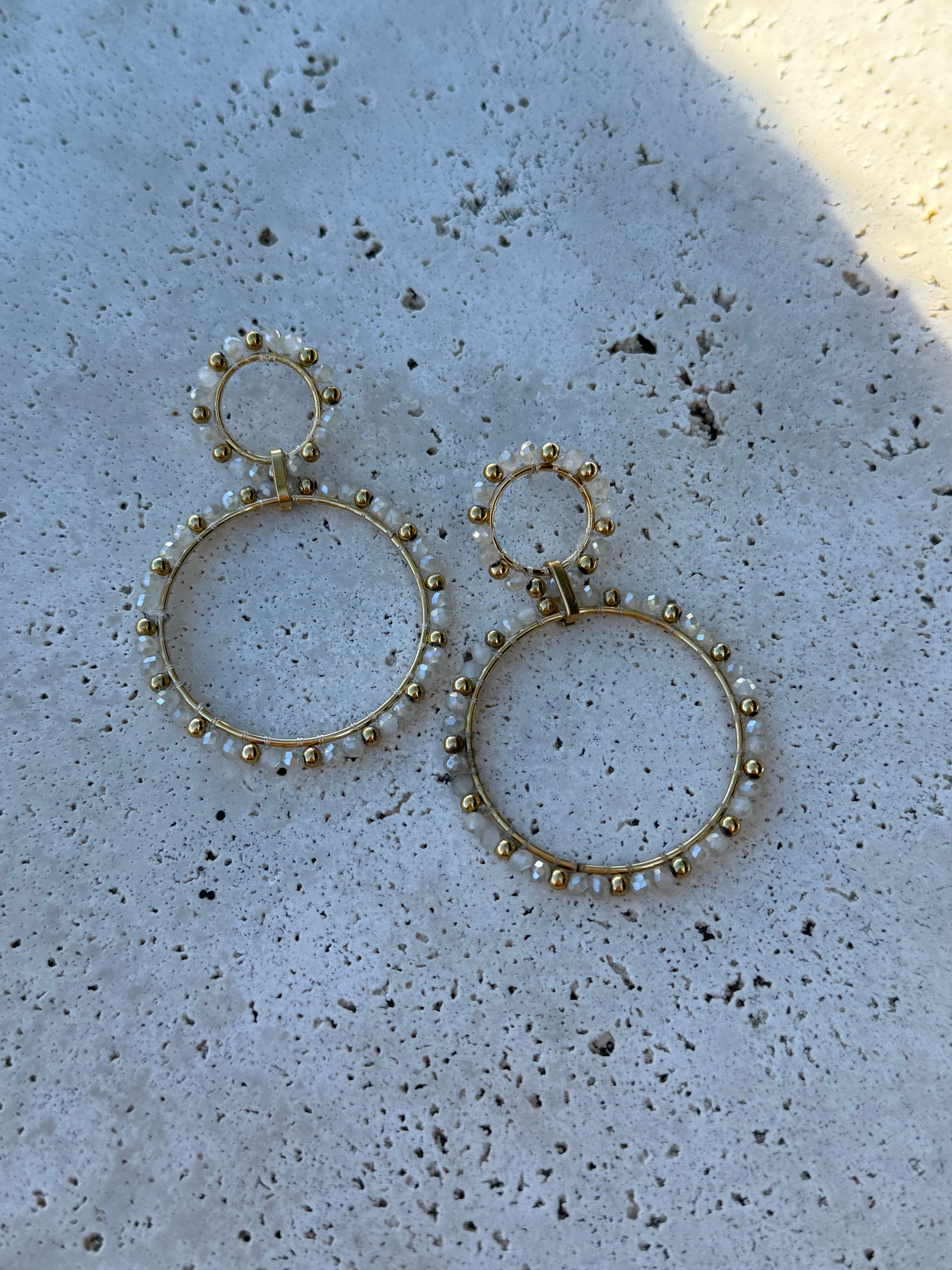 Nude Halo Earrings