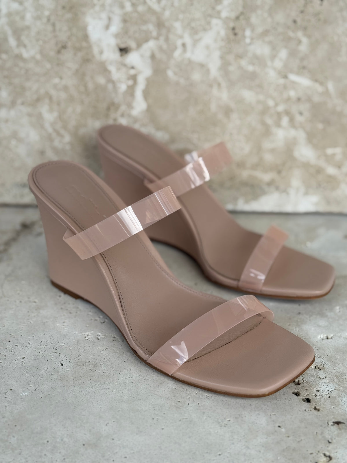 Antoneo Clear Nude Sandals - Mollini