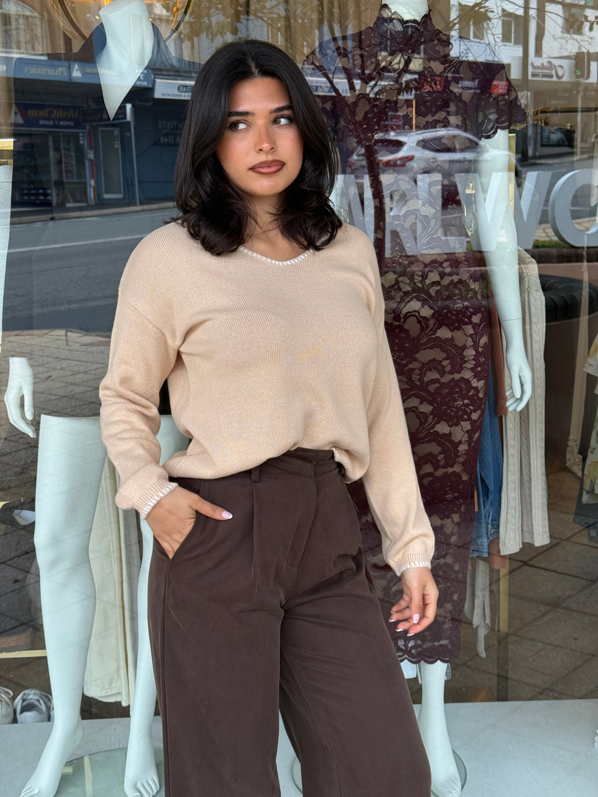 Ascot Stich Sweater - Betty Basic