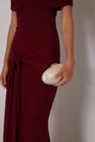 Saylor Dress Wine - Elle Zeitoune