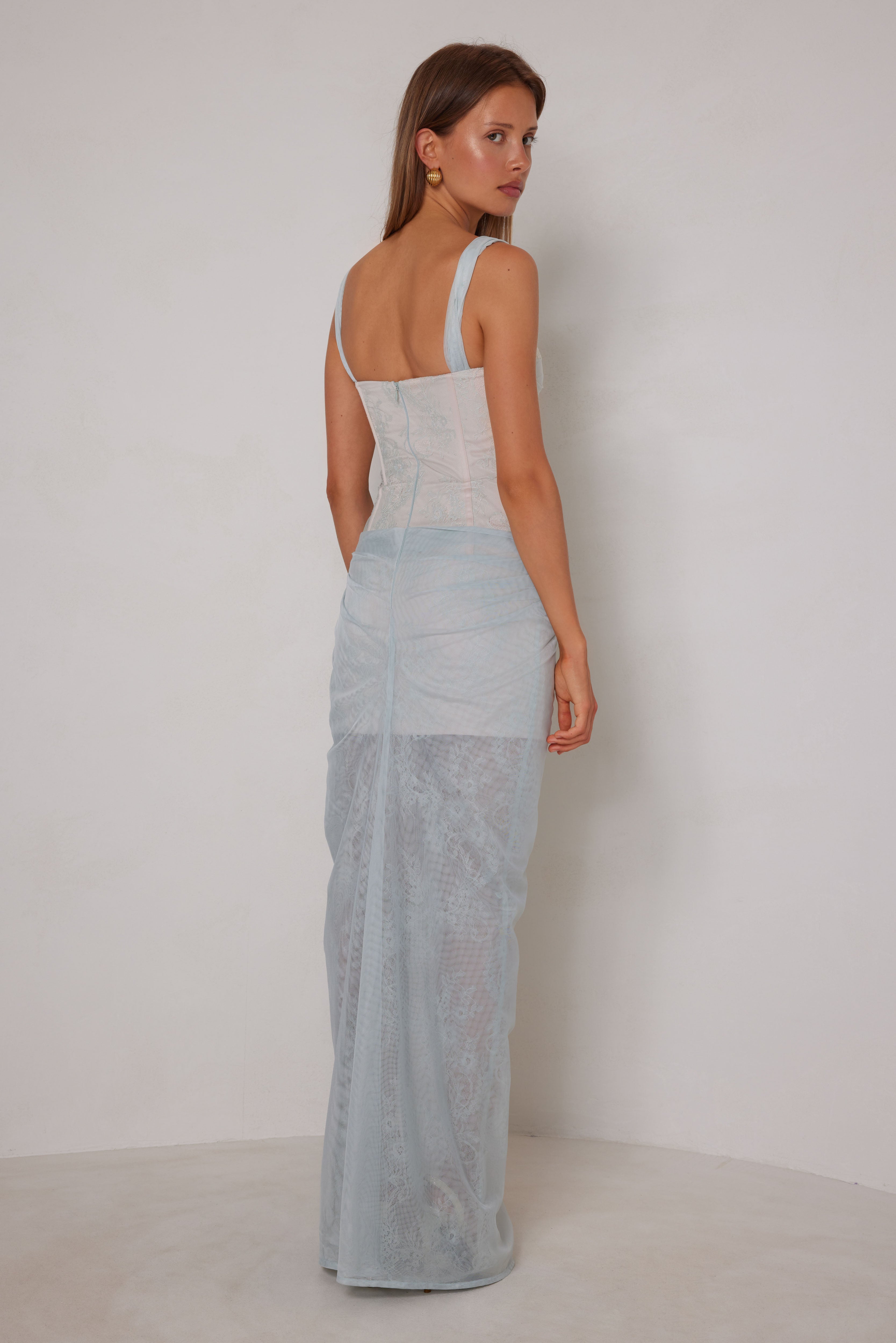 Reign Dress Powder Blue - Elle Zeitoune