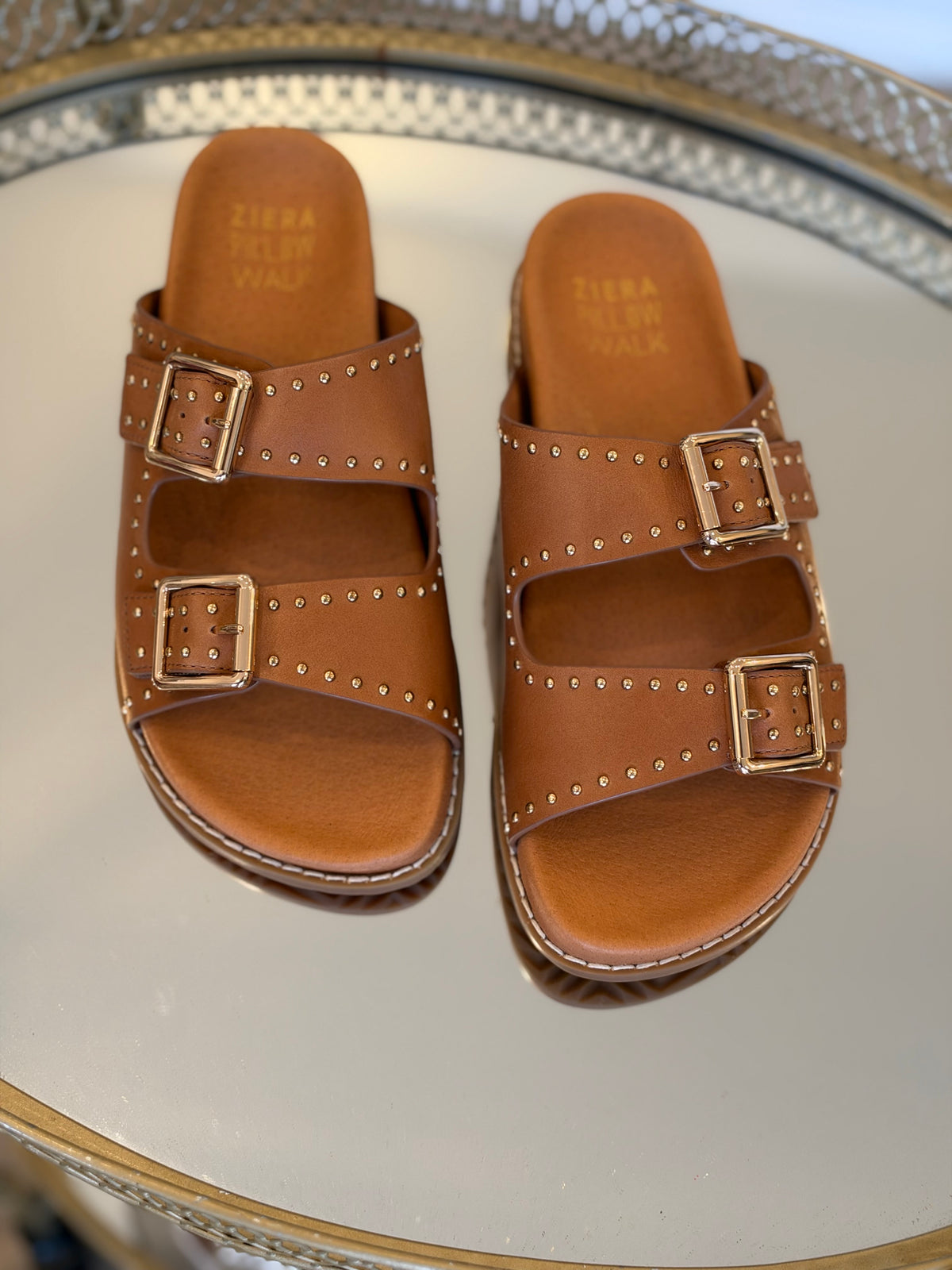 Havro Tan Leather Shoes - Ziera