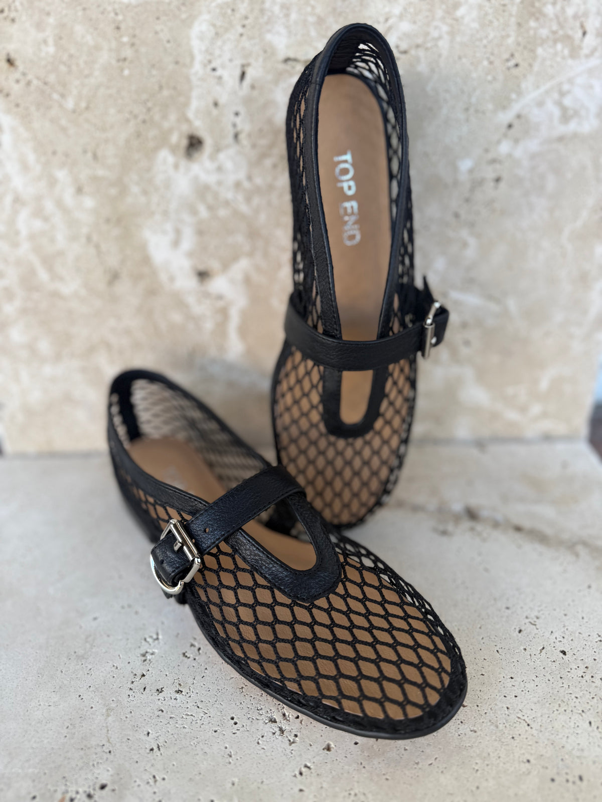 Walaia Mesh/Leather Shoes - Top End