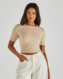 Leo Knit Tee Oatmeal - Sass