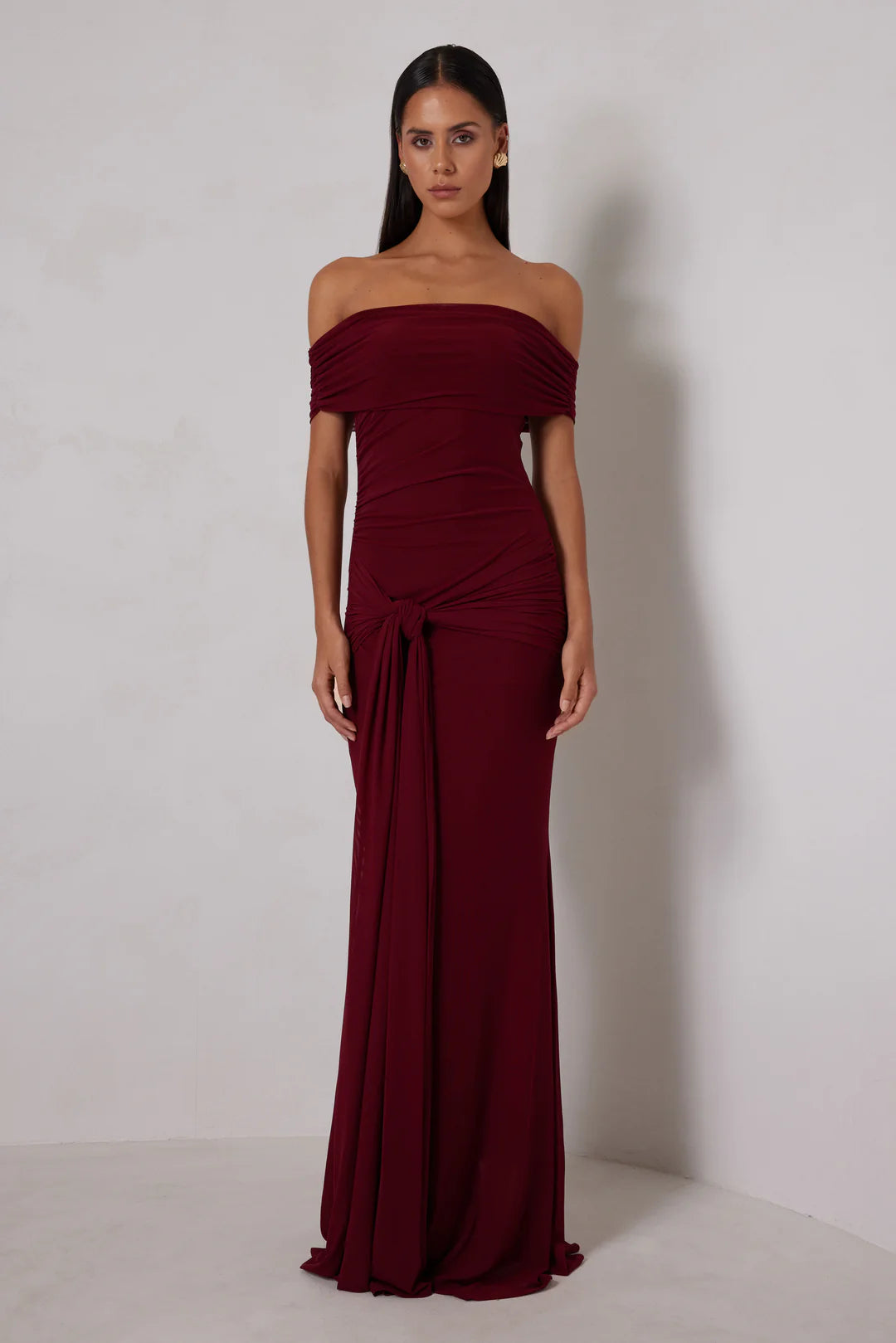 Saylor Dress Wine - Elle Zeitoune