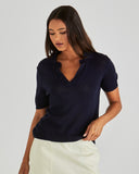 Abbie Knit Polo - Sass