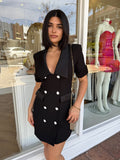 Ruby Short Sleeve Blazer Dress - Elliatt