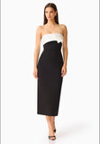 Elysia Satcontrast Midi Dress - Elliatt