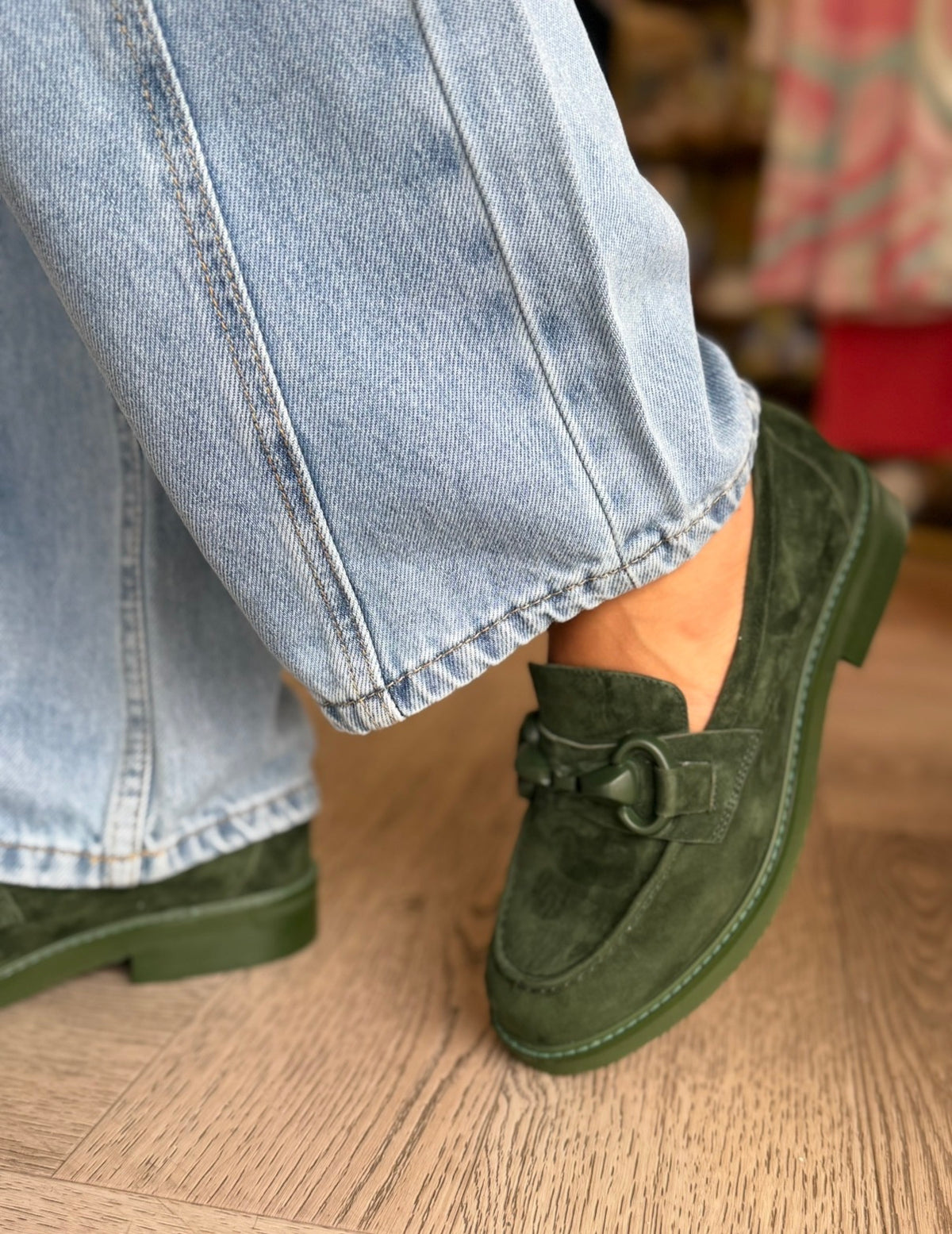 Belgrades Olive Suede Shoes - Django & Juliette