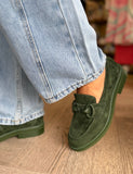 Belgrades Olive Suede Shoes - Django & Juliette