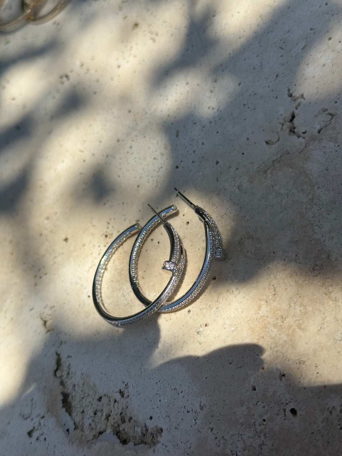 Nail Diamonte Earrings