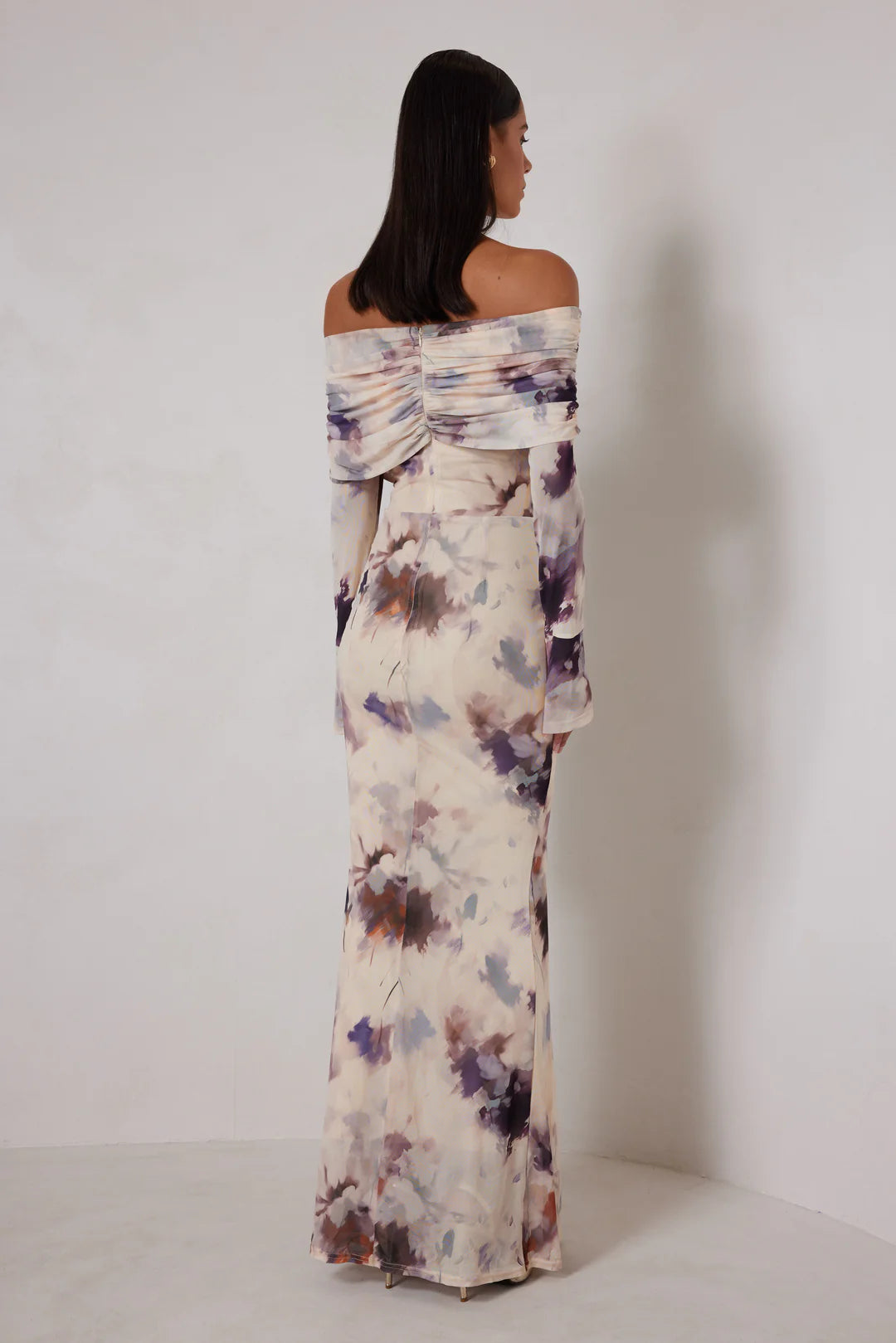 Paige Dress Watercolour Bloom - Elle Zeitoune